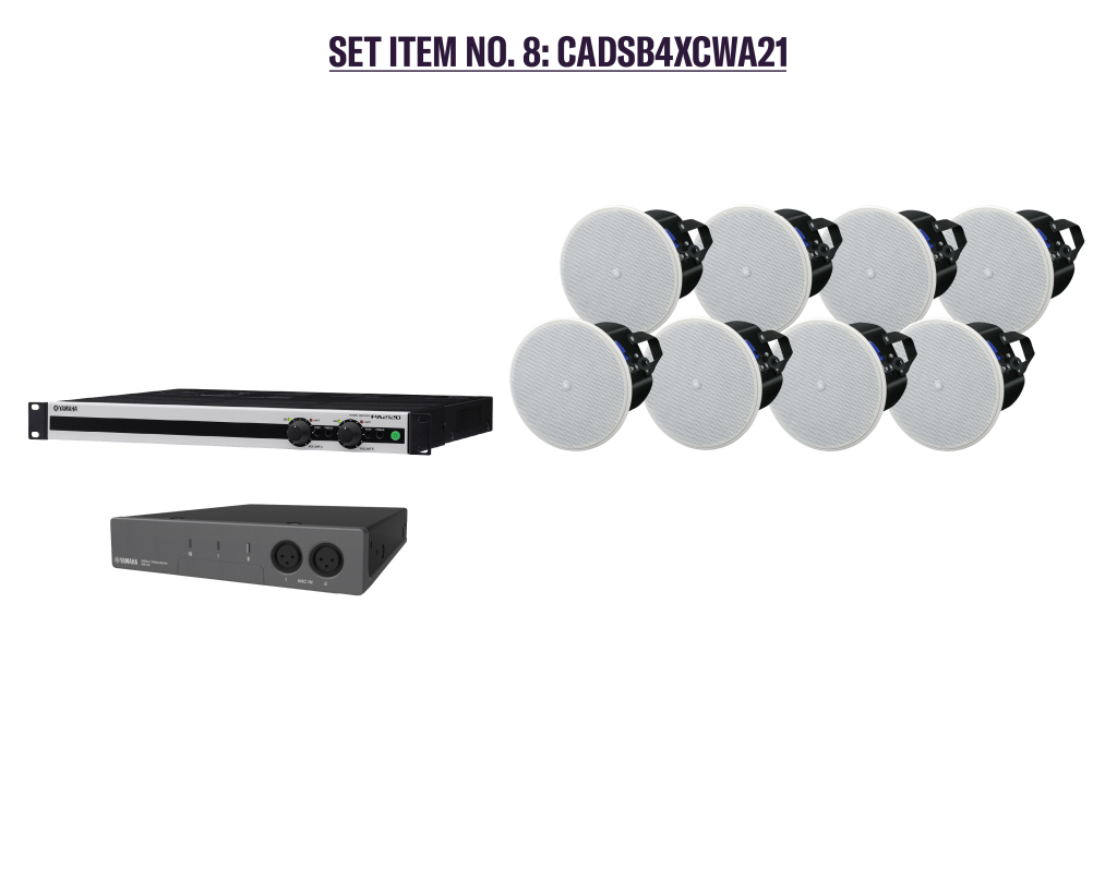 YAMAHA Lautsprecher ADECIA Speaker Bundle Set Ceiling 2 white CADSB4XCWA21